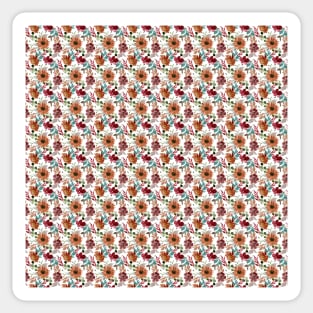 Watercolor Flower Pattern Sticker